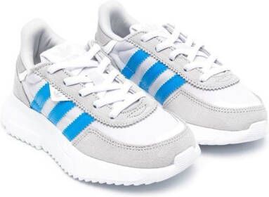 adidas leather lace-up sneakers Grijs