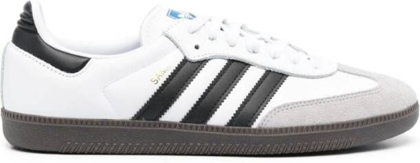 adidas Samba lace-up leather sneakers Wit