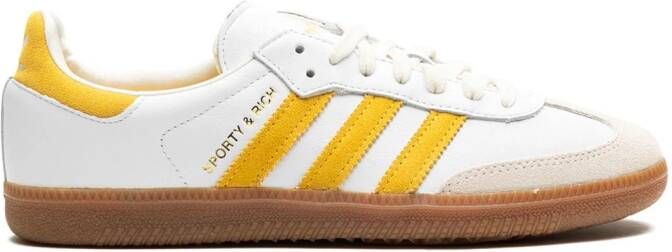Adidas Samba OG "SPORTY & RICH White Bold Gold" sneakers Wit