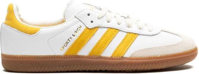 adidas Samba OG "SPORTY & RICH White Bold Gold" sneakers Wit