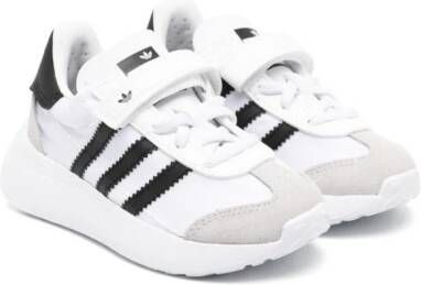 Adidas Sneakers met klittenband en drie strepen Wit