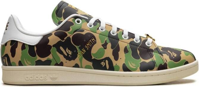 Adidas Stan Smith A Bathing Ape ABC Camo sneakers Groen Schoenen