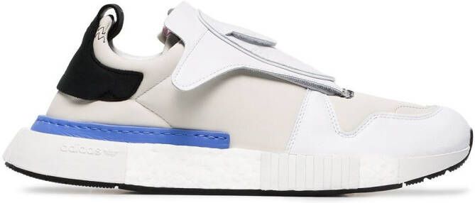 Adidas white futurepacer leather sneakers Wit