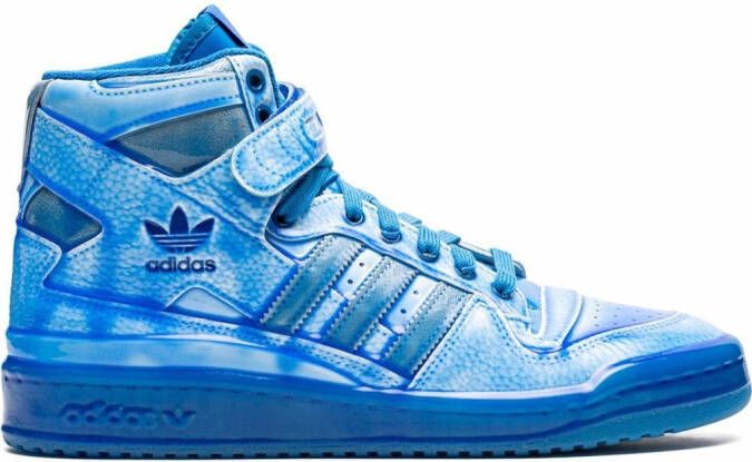 Adidas x Jeremy Scott Forum high-top sneakers Blauw