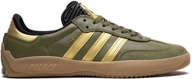 Adidas "x Palace Puig Samba Olive Gold sneakers" Groen