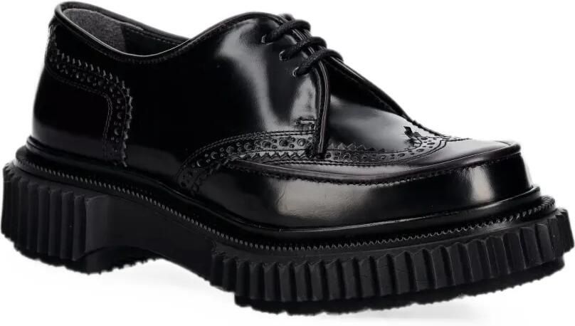 Adieu Paris Derby schoenen met chunky zool en brogue-detail Zwart - Foto 3