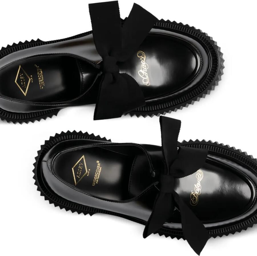 Adieu Paris Derby schoenen met plateauzool en strik Zwart - Foto 2