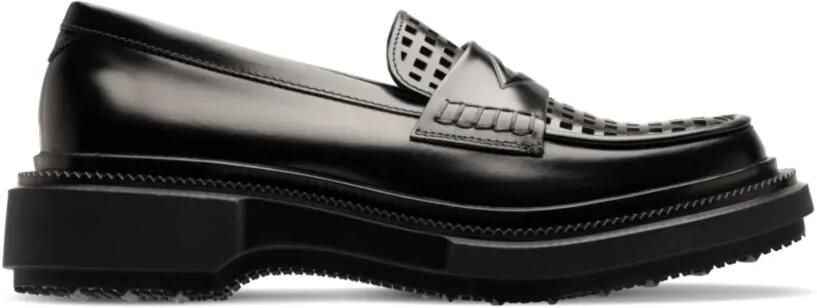 Adieu Paris Geperforeerde loafers Zwart