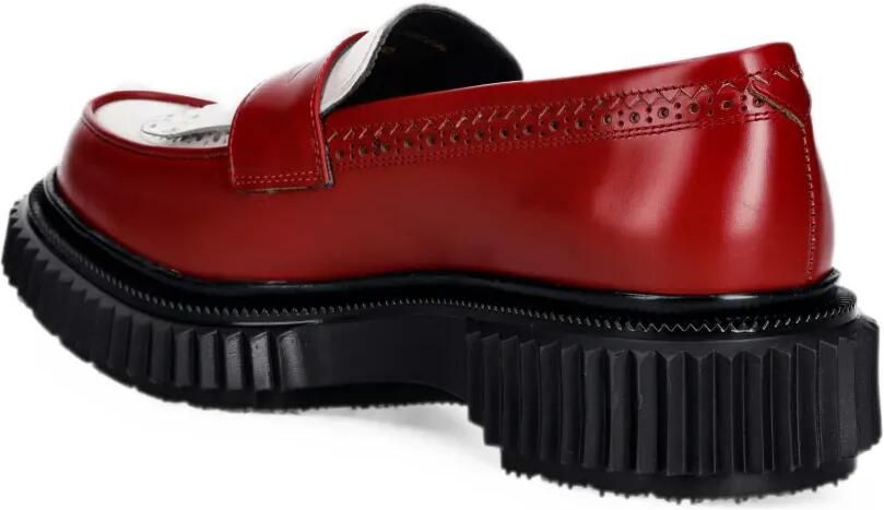 Adieu Paris Leren loafers met brogue-detail Rood - Foto 3