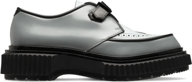 Adieu Paris Leren loafers met gesp Grijs
