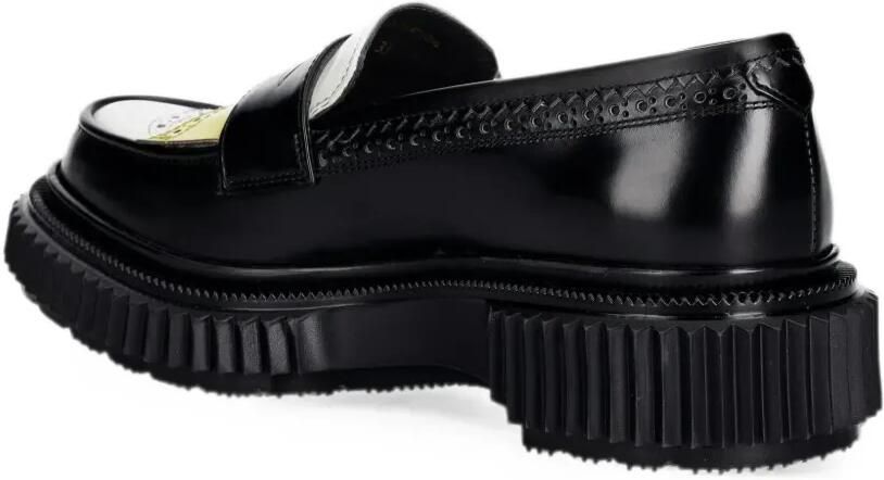 Adieu Paris Loafers met brogue-detail en plateauzool Zwart - Foto 3
