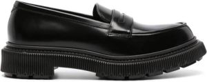 Adieu Paris Lakleren loafers Zwart