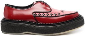 Adieu Paris Loafers met plateauzool Rood