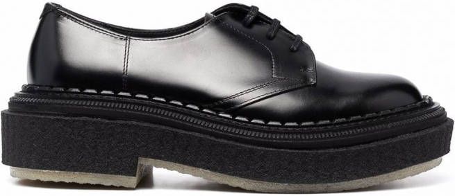 Adieu Paris Type 135 leren derby schoenen Zwart