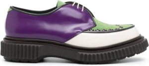 Adieu Paris x Undercover Type 195 derby schoenen met colourblocking Groen