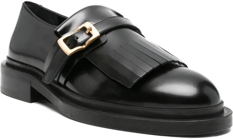ADRIANNA FERETTI Gespschoenen met franje Zwart