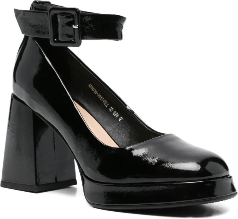 ADRIANNA FERETTI Lakleren pumps Zwart