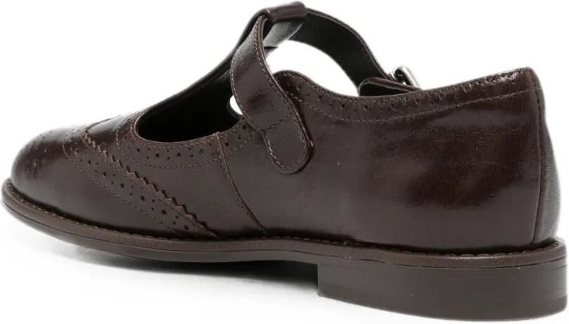 ADRIANNA FERETTI Pumps met brogue-detail en T-bandje Bruin - Foto 3