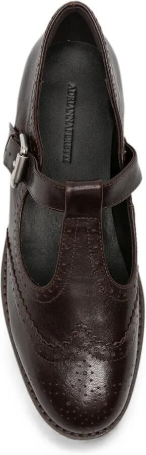 ADRIANNA FERETTI Pumps met brogue-detail en T-bandje Bruin - Foto 4