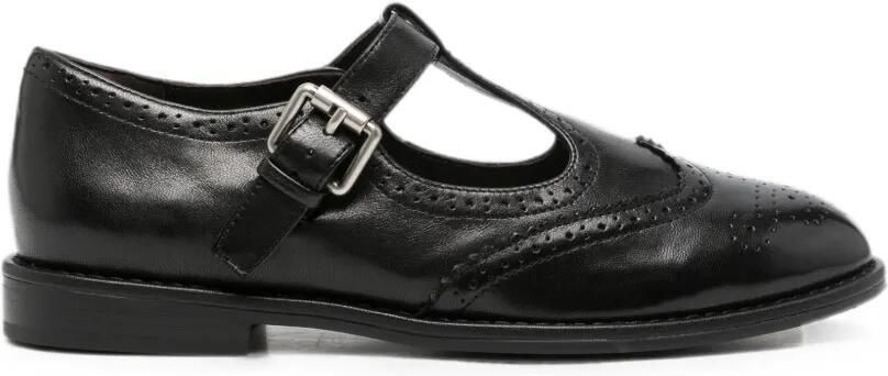 ADRIANNA FERETTI Pumps met brogue-detail en T-bandje Zwart
