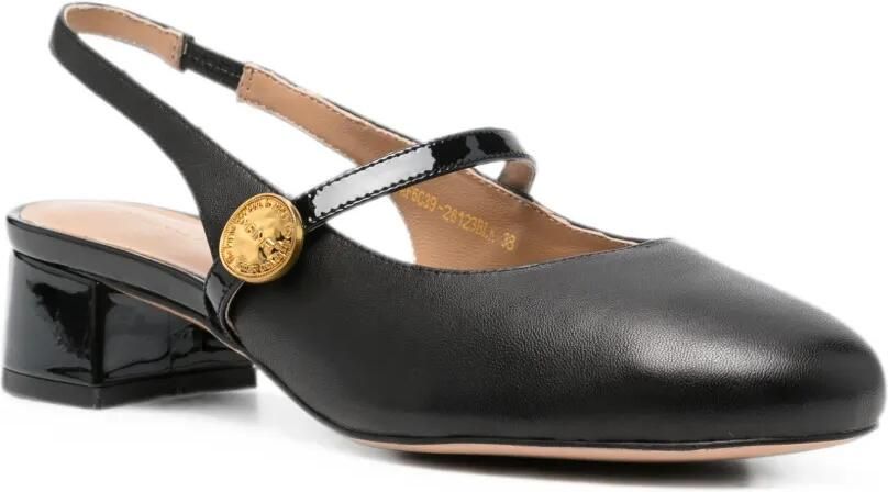 ADRIANNA FERETTI Slingback pumps met knoopdetail Zwart - Foto 3
