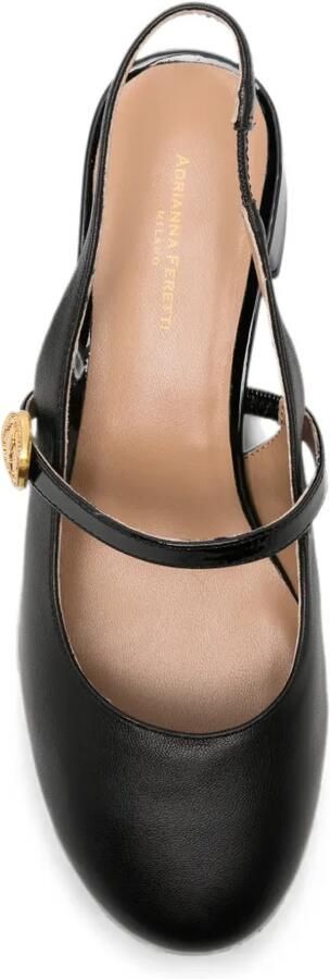 ADRIANNA FERETTI Slingback pumps met knoopdetail Zwart - Foto 4