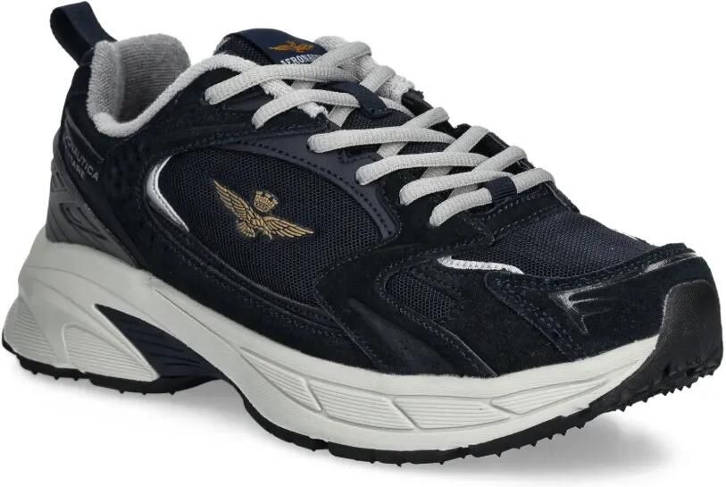 Aeronautica Militare Hardloopsneakers met mesh vlakken Blauw - Foto 2