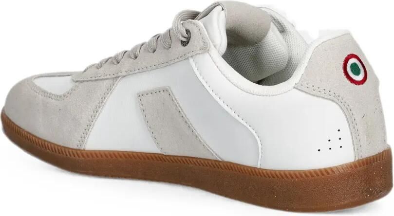 Aeronautica Militare Low-top sneakers met logo-plakkaat en vlakken Wit