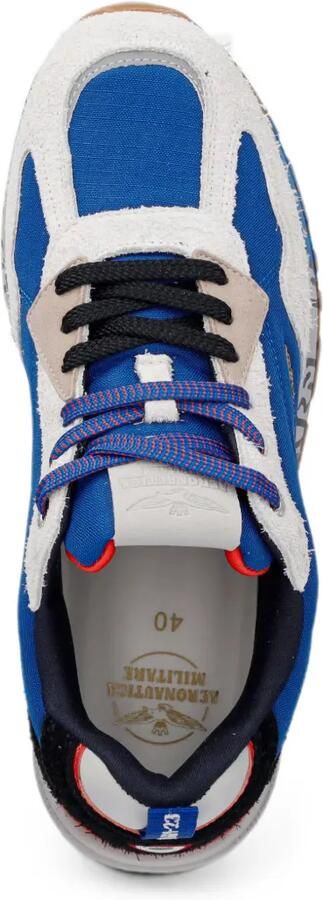 Aeronautica Militare Low-top sneakers met vlakken en geborduurd logo Blauw - Foto 4