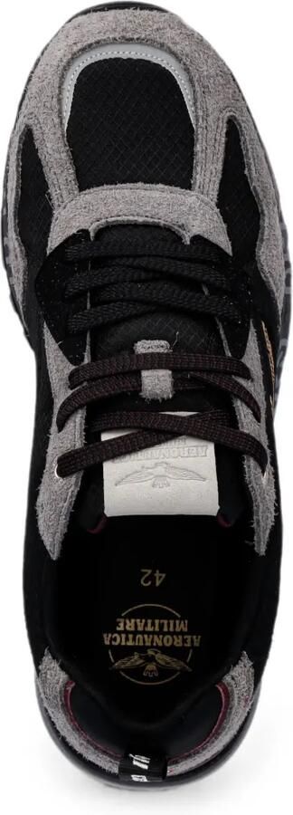 Aeronautica Militare Low-top sneakers met vlakken en geborduurd logo Zwart - Foto 4