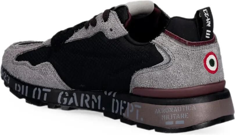 Aeronautica Militare Low-top sneakers met vlakken en geborduurd logo Zwart - Foto 3