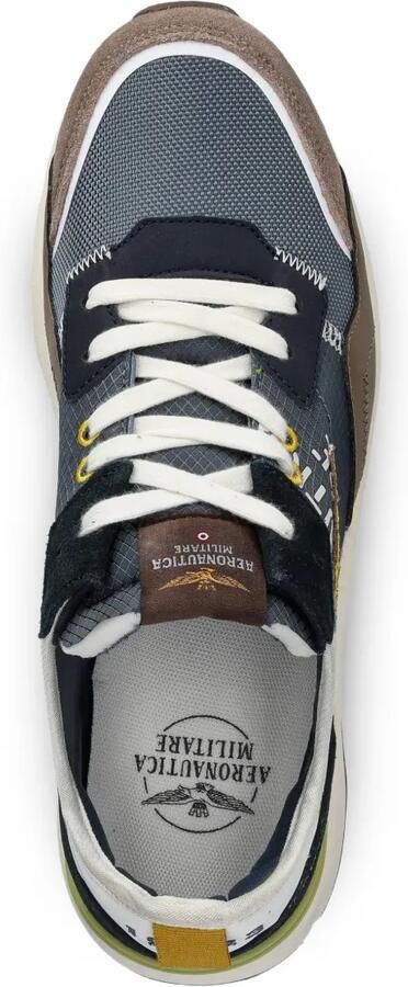 Aeronautica Militare Sneakers met colourblocking en logo Blauw - Foto 4