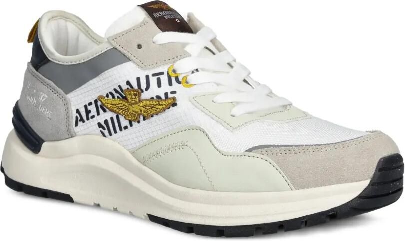 Aeronautica Militare Sneakers met geborduurd logo Beige - Foto 2
