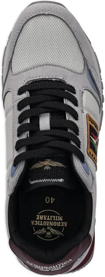 Aeronautica Militare Sneakers met geborduurde patch Grijs - Foto 4