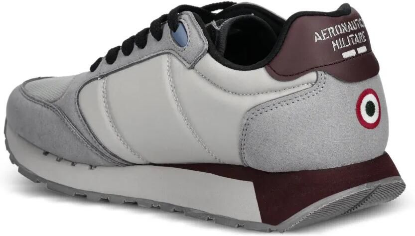 Aeronautica Militare Sneakers met geborduurde patch Grijs - Foto 3