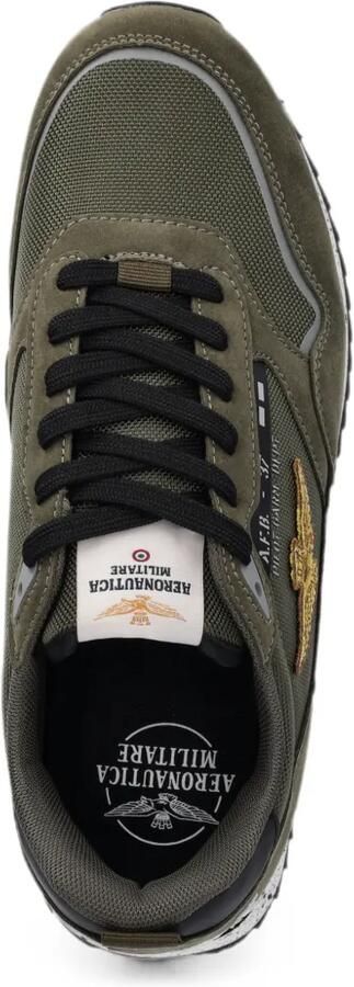 Aeronautica Militare Sneakers met logo-applicatie Groen - Foto 4