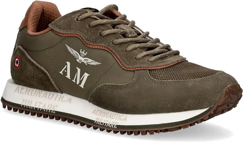 Aeronautica Militare Sneakers met logo Groen - Foto 3