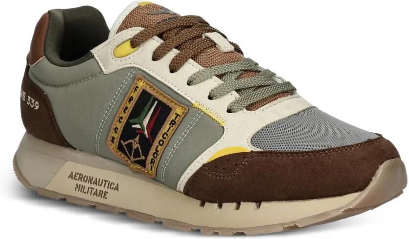 Aeronautica Militare Sneakers met logopatch Groen