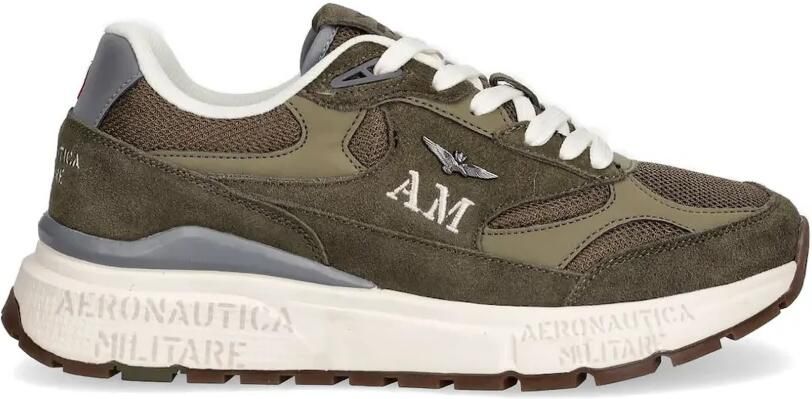 Aeronautica Militare Sneakers met logoplakkaat Groen