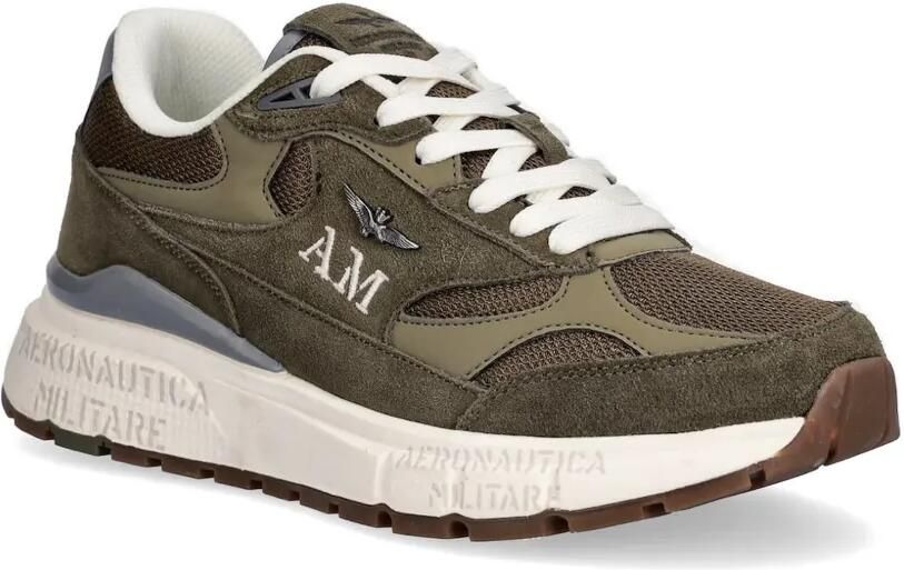 Aeronautica Militare Sneakers met logoplakkaat Groen - Foto 3