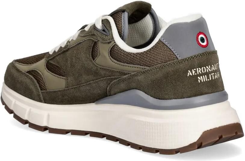 Aeronautica Militare Sneakers met logoplakkaat Groen - Foto 2