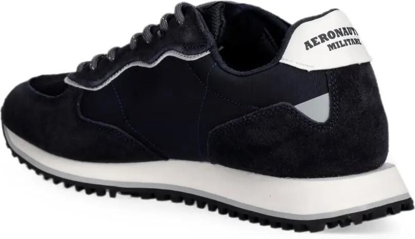 Aeronautica Militare Sneakers met vlakken en logoprint Blauw - Foto 2