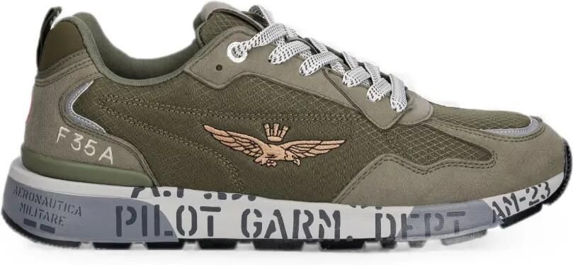 Aeronautica Militare Sneakers met vlakken Groen