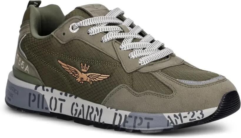 Aeronautica Militare Sneakers met vlakken Groen - Foto 3