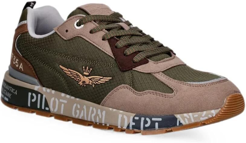 Aeronautica Militare Sneakers met vlakken Groen - Foto 2