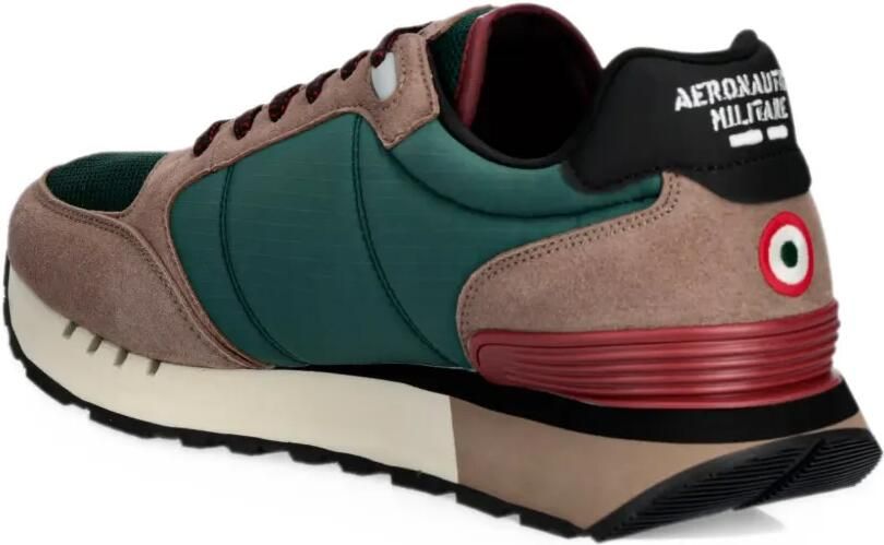 Aeronautica Militare Tricolor Arrows patch-detail panelled sneakers Groen - Foto 2