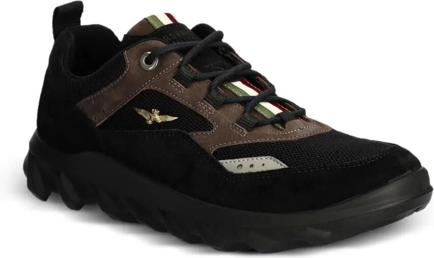 Aeronautica Militare Wandelsneakers met mesh vlakken Zwart - Foto 2