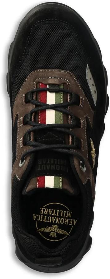 Aeronautica Militare Wandelsneakers met mesh vlakken Zwart - Foto 4