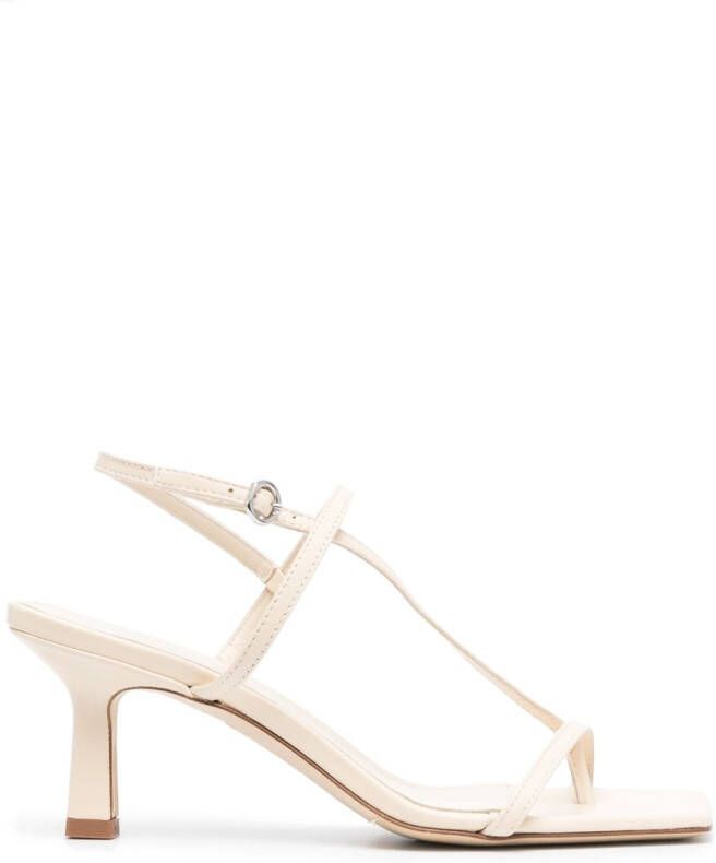 Aeyde Gia leren sandalen Beige