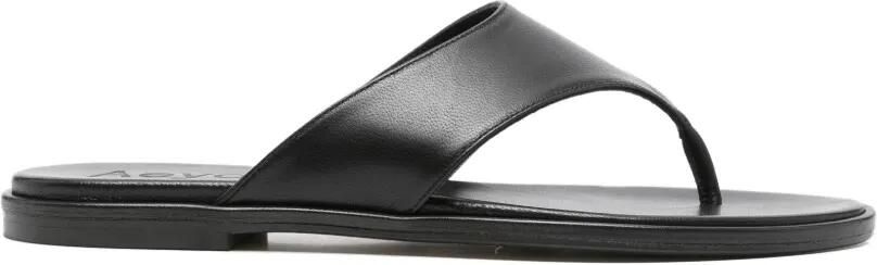 Aeyde Amaya platte sandalen Zwart